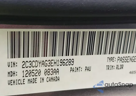 2014 Dodge Challenger Rallye Redline z USA, uszkodzony, nr VIN 2C3CDYAG3EH196289